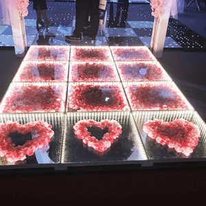 Palco de flores sem fio usado múltiplo/decoração de casamento pista de dança led