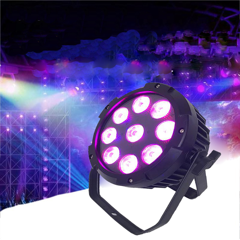 A paridade ativada som poderosa do diodo emissor de luz das luzes DMX 512 do disco pode encenar as luzes 9 *18W 