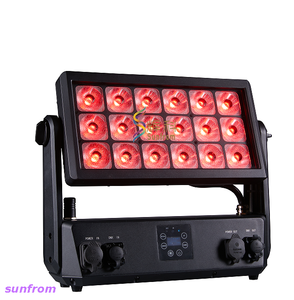 18pcs luzes IP65 à prova d'água DMX512