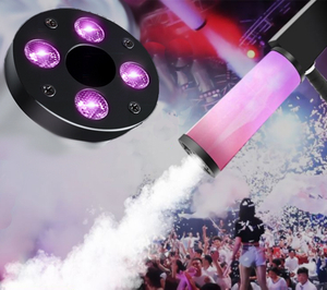 Efeitos especiais Dj Handheld Led Gun Rgb Jet Machine Stage CO2 Fog Coluna de gás Gun