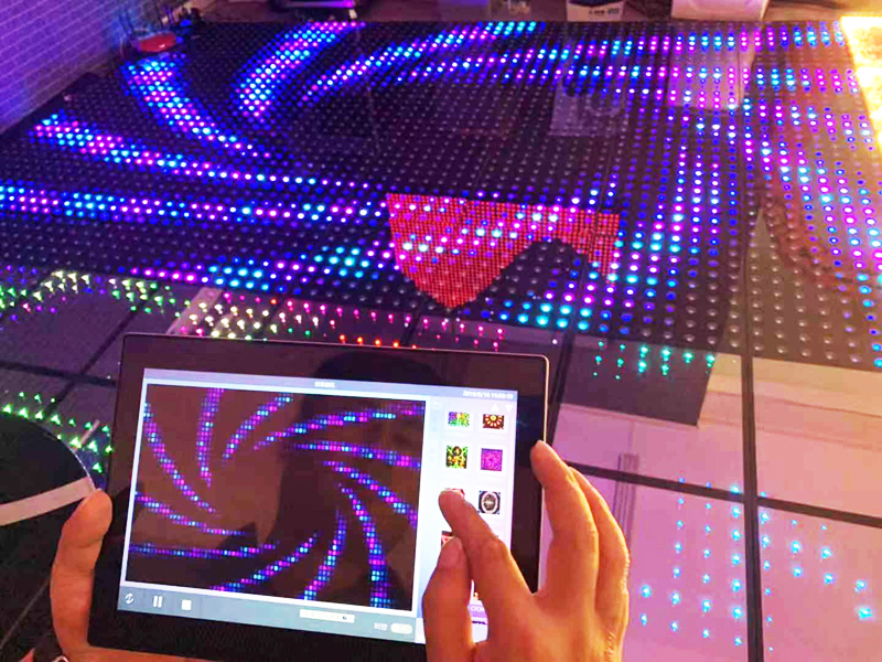 Painéis de pista de dança para casamento com ladrilhos rgb de venda de fábrica