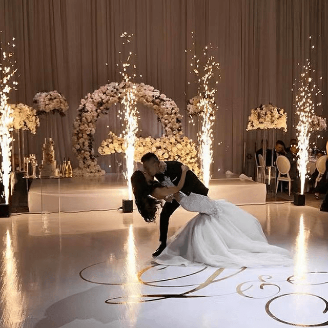 Luz de palco com controle remoto para eventos de casamento