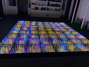 O DJ infinito 3D portátil ilumina a pista de dança sem fio magnética de controle remoto