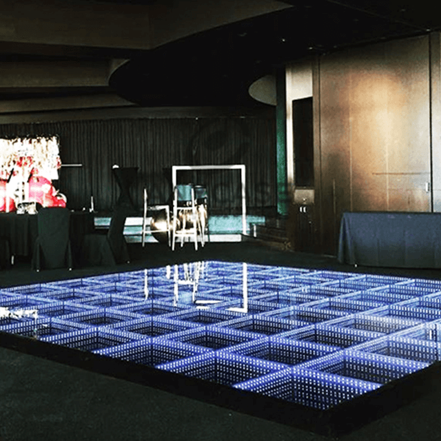 Espelho 3D portátil ímã sem fio LED pista de dança