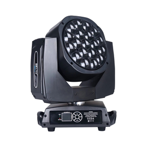 Feixe principal móvel conduzido 19X15W Luz K10 Rgbw Olhos grandes Zoom Light Head Bee Eye