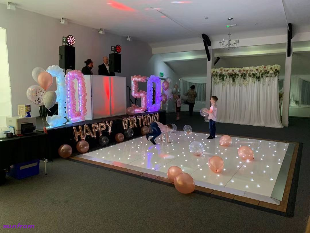 Luz para festa de DJ, eventos de casamento, pista de dança discoteca