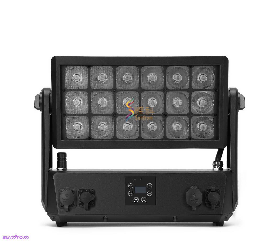 18pcs luzes IP65 à prova d'água DMX512