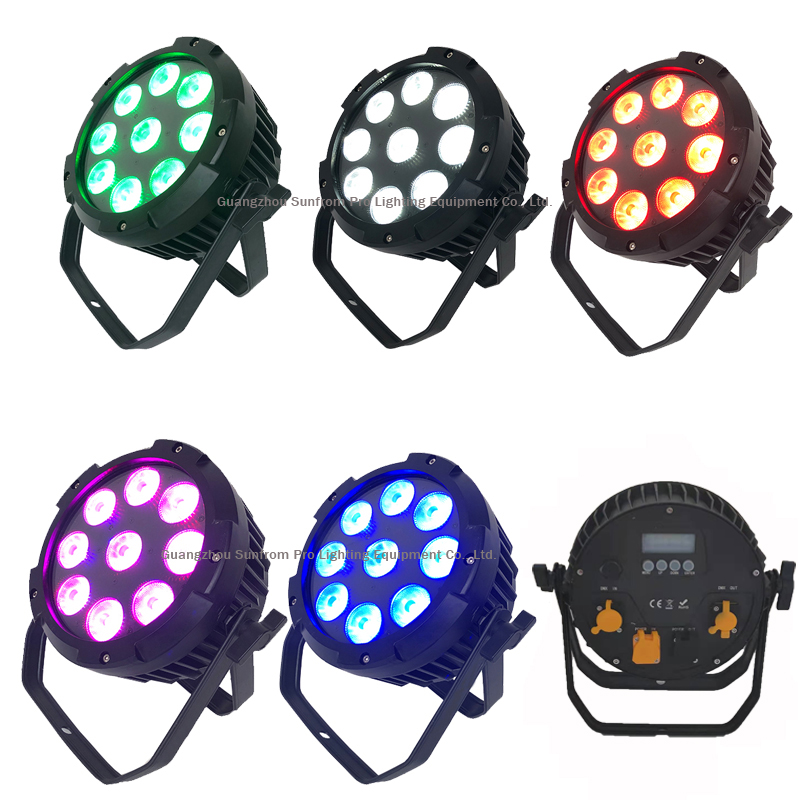 A paridade ativada som poderosa do diodo emissor de luz das luzes DMX 512 do disco pode encenar as luzes 9 *18W 