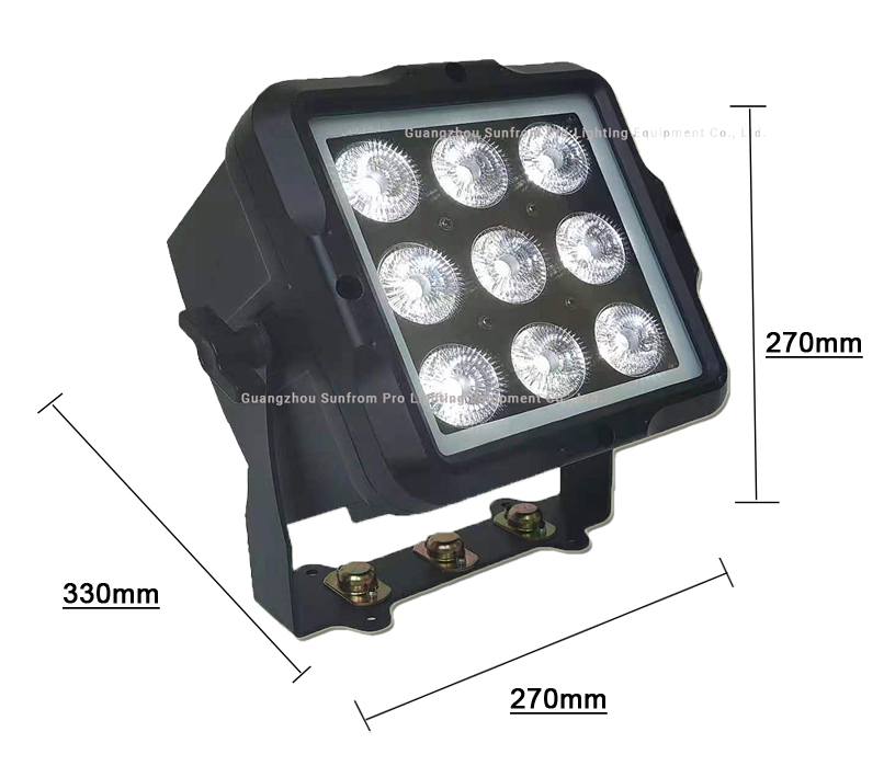 Equipamento de iluminação de palco de alumínio fundido de alta qualidade levou luz par