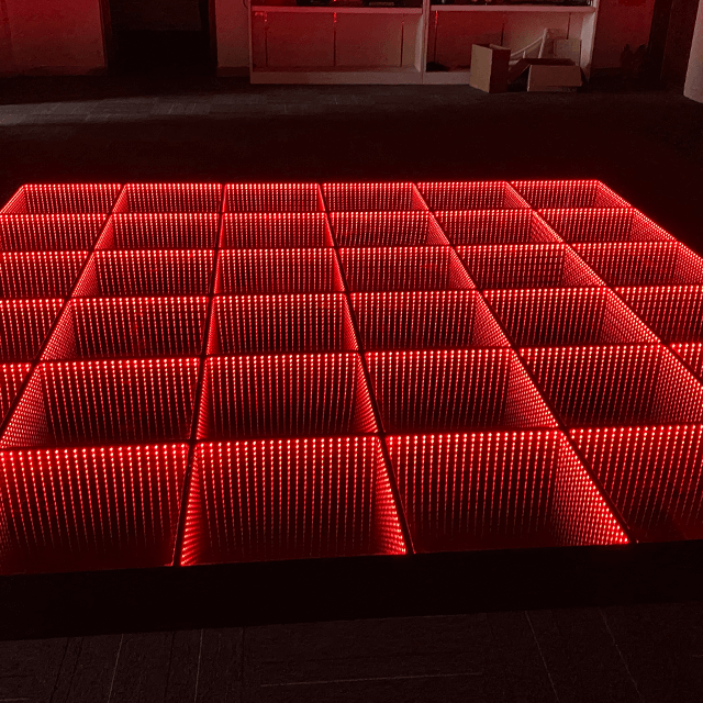 Painel Dj Espelho Infinito Iluminado Led 3D Pista de Dança